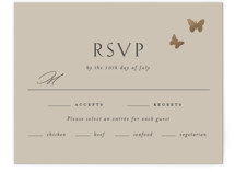 dancing in the garden Foil-Pressed RSVP Cards