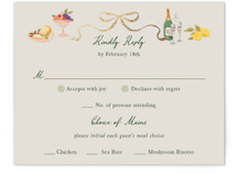 Garden Feast Foil-Pressed RSVP Cards