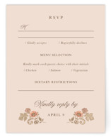 Blooming path Foil-Pressed RSVP Cards