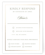 Country Elegance Foil-Pressed RSVP Cards