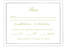 Calia  Foil-Pressed RSVP Cards