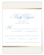 Patterned florals Foil-Pressed RSVP Cards