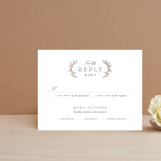 Tradition Foil-Pressed RSVP Cards