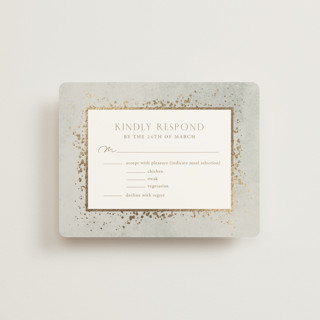 Effervescent Foil-Pressed RSVP Cards