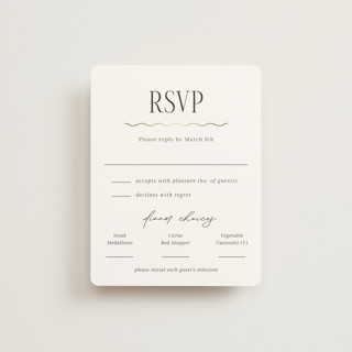 Inventive Foil-Pressed RSVP Cards