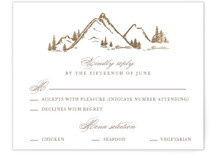 Colorado Foil-Pressed RSVP Cards