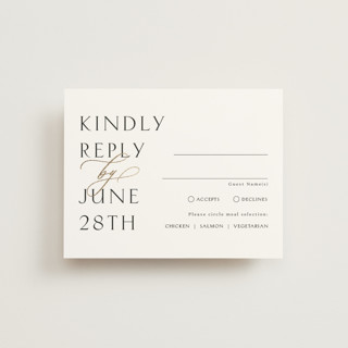 Postcard Foil-Pressed RSVP Cards