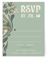 Nouveau Frame Foil-Pressed RSVP Cards