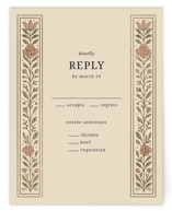 Botanical Tapestry Foil-Pressed RSVP Cards