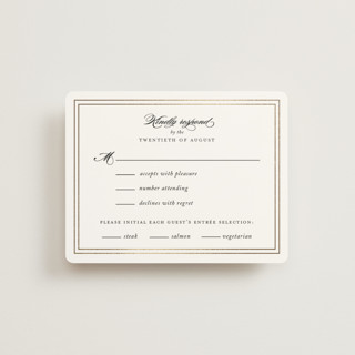 Eloquence Foil-Pressed RSVP Cards