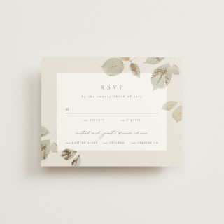 Sonnet Foil-Pressed RSVP Cards