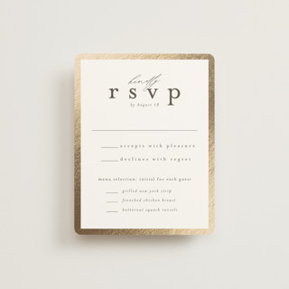 Surround Foil-Pressed RSVP Cards