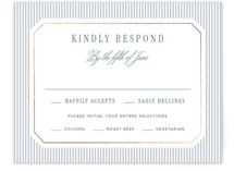 Seashore Foil-Pressed RSVP Cards
