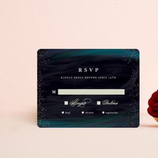 borealis Foil-Pressed RSVP Cards