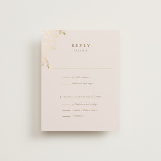 Classique Foil-Pressed RSVP Cards