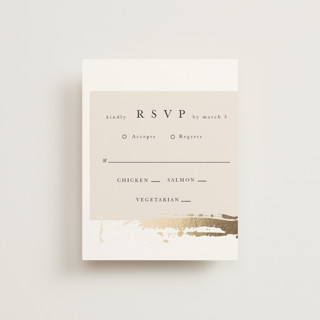 Modern Serene Foil-Pressed RSVP Cards