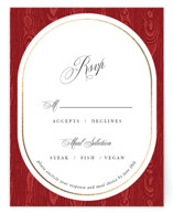 Moiré Foil-Pressed RSVP Cards