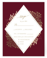 Millefleur Foil-Pressed RSVP Cards