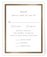 Framed Photo Foil-Pressed RSVP Cards