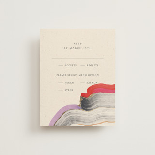 Agate Foil-Pressed RSVP Cards