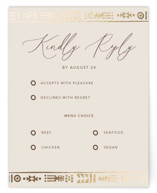 Cultured Element Foil-Pressed RSVP Cards