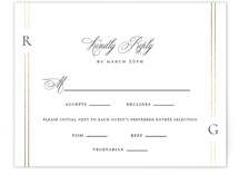 Elencourt Foil-Pressed RSVP Cards