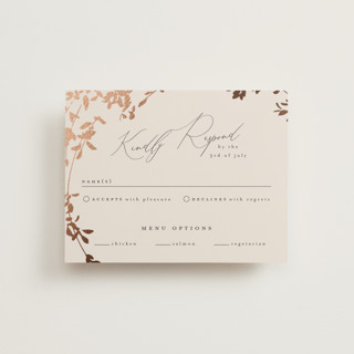 Bliss Foil-Pressed RSVP Cards