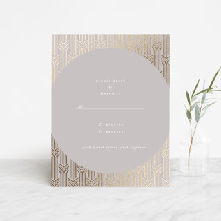 Circlet Foil-Pressed RSVP Cards