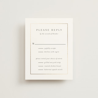 Bianca Foil-Pressed RSVP Cards