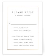 Bianca Foil-Pressed RSVP Cards