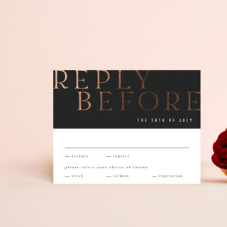 Finley Foil-Pressed RSVP Cards