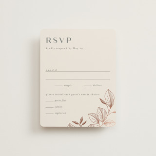 Lovely Foil-Pressed RSVP Cards