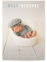 Sweet Introduction Birth Announcements