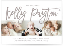 written intro Birth Announcements