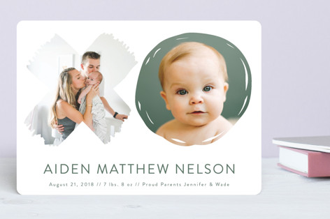 XO Baby Birth Announcements