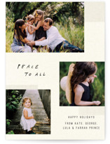 Peace is Natural Holiday Photo Cards