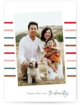Super Stripe Holiday Photo Cards