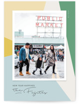 Modern Abstract Holiday Photo Cards