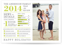 Family Year in Review Holiday Photo Cards
