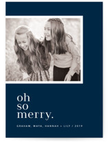 Oh So Modern Merry Holiday Photo Cards