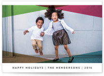 Holiday Polygons Holiday Photo Cards