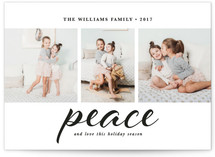 Peace And Love This Holiday Season Holiday Photo Cards