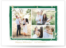 Paint Splash Frame Holiday Photo Cards
