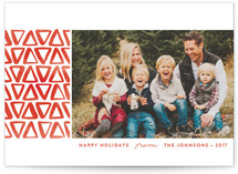 Simple Geometric Holiday Photo Cards