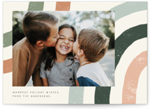 Rainbow Wishes Holiday Photo Cards