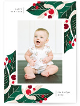 Greenery Abound Holiday Photo Cards