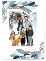 Wintery Eucalyptus Holiday Photo Cards