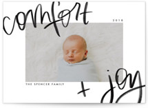 Comfort Joy Holiday Photo Cards