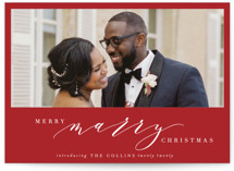 Merry Marry Holiday Photo Cards