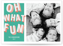 fun letters Holiday Photo Cards